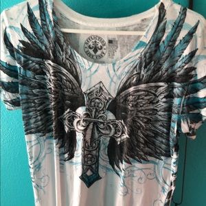 WOMENS Affliction wings tee